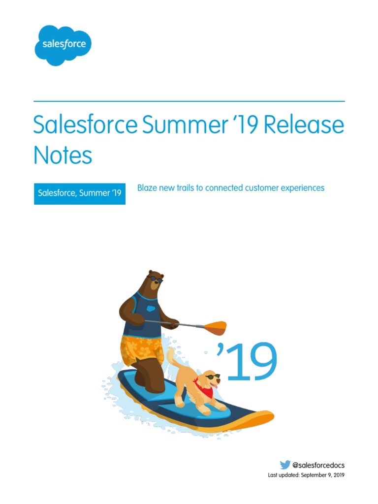 Salesforce Summer '19 Release Notes PDF Mobile App