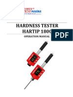 Hardness Tester HARTIP 1800: Operation Manual