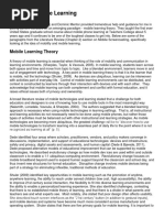 Mobile Learning Theory