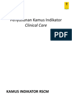 Penyusunan Kamus Indikator Clinical Care