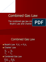 Calculate Gas Volume Using Combined Gas Law