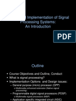 Design and Implementation of Signal Processing Systems: An Introduction