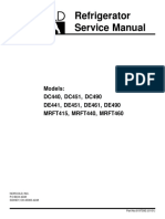 Refrigerator Service Manual: Models: DC440, DC451, DC490 DE441, DE451, DE461, DE490 MRFT415, MRFT440, MRFT460