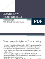Labour Law (CONTINUED... ) : Presented By: ARSHI KHAN & Srushti Gandhi