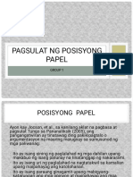 Posisyong Papel