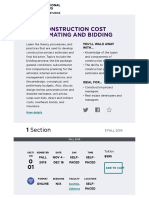 Course Details - Construction Cost Estimating and Bidding (COPM1-CE9114) - NYU SPS Professional Pathways