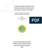 Optical Character Recognition Pada Kartu Tanda Penduduk Menggunakan Convolutional Neural Network