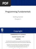 Programming Fundamentals: Getting Started