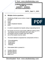 CBSE Class 9 Science Worksheet PDF