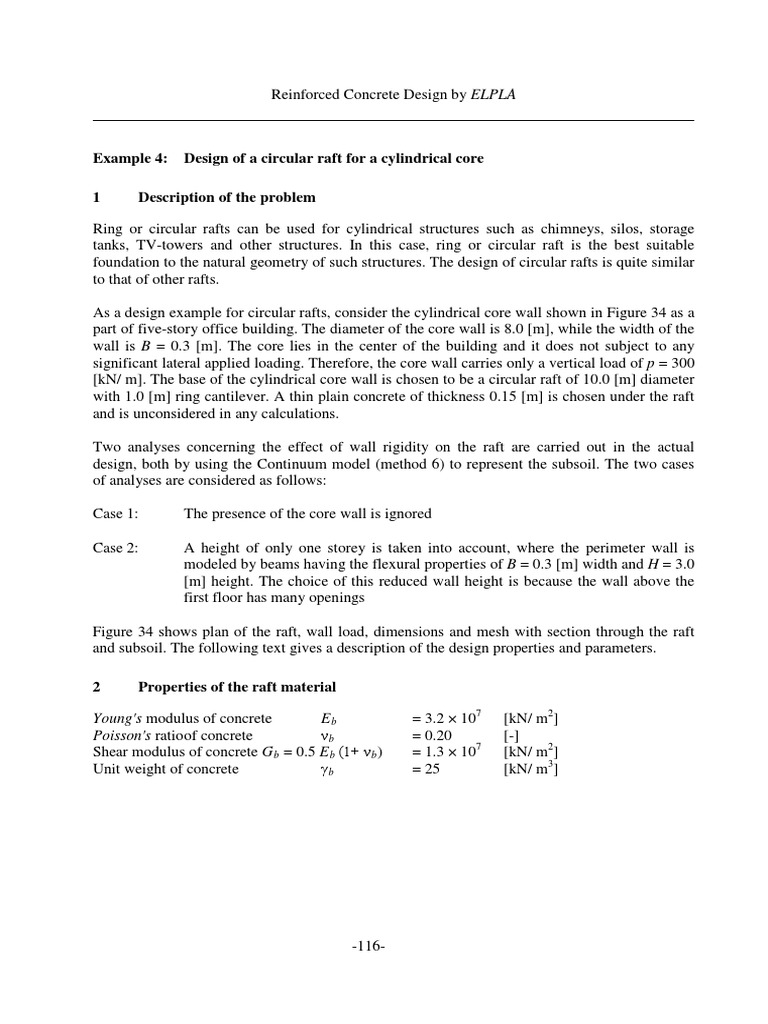 Circular Raft Design for Cylindrical Core | PDF | Beam (Structure ...