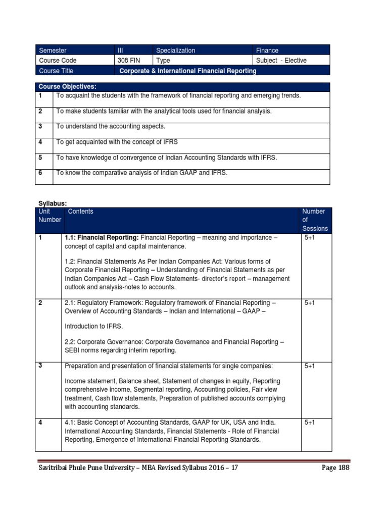 Corporate & International Financial Reporting | PDF | International ...