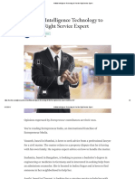 Artificial Intelligence Technology to Find the Right Service Expert