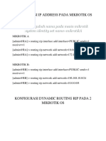 Konfigurasi Dynamic Routing Rip Pada Mikrotik Os