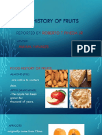 Food History of Fruits: Reported by