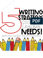 5 Writing Strategy Lessons Every Teacher Needs