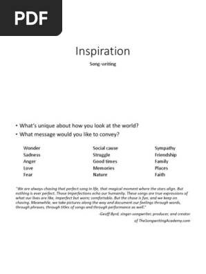 Song Writing