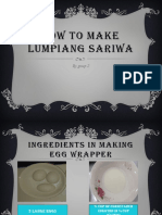 How To Make Lumpiang Sariwa: by Group 2