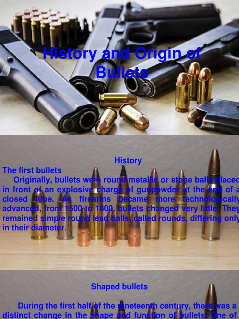 Evolution and History of Bullets | PDF | Bullet | Rifle