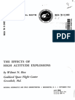 NASA TN D-2402 Effects of High Altitude Explosions