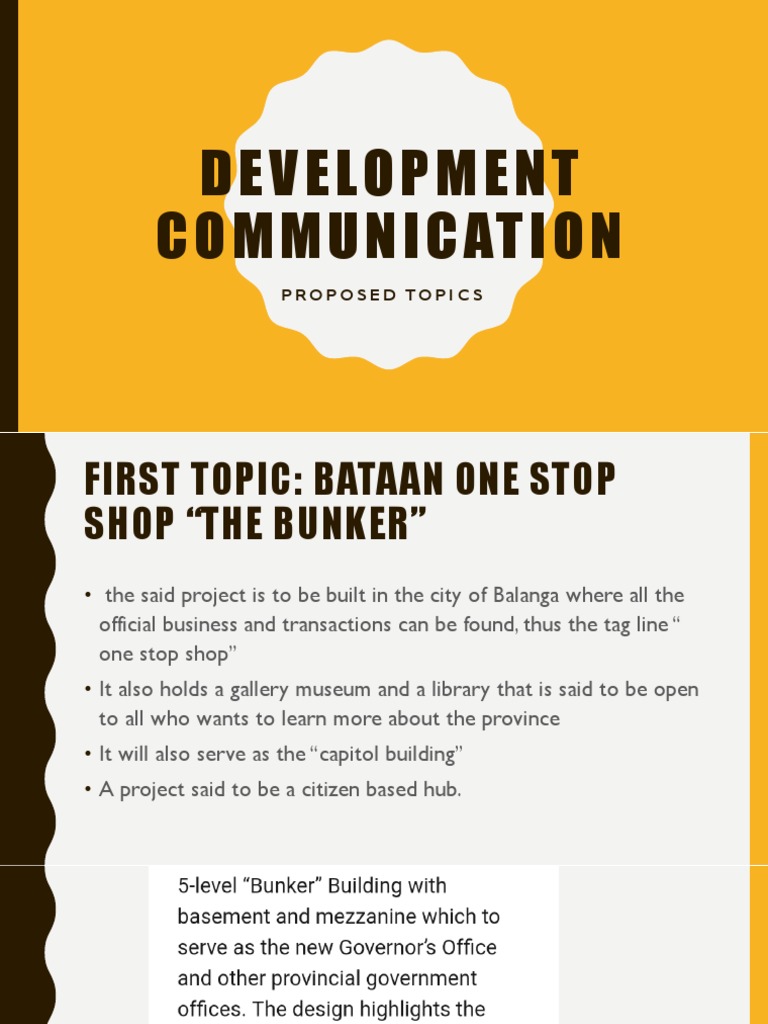 Bataan Development and Education | PDF