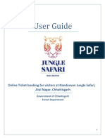 User Guide: Online Ticket Booking For Visitors at Nandanvan Jungle Safari, Atal Nagar, Chhattisgarh