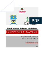 Plan Municipal de Desarrollo Urbano de Compostela, Nayarit 2015