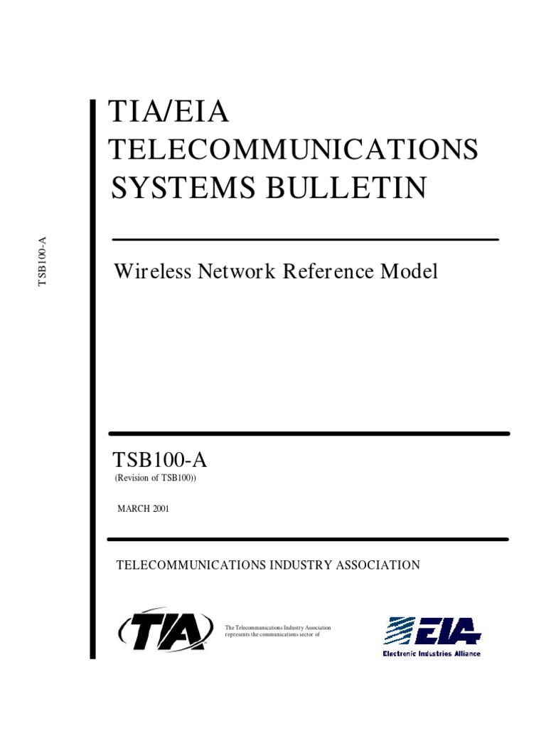 Tia/Eia Systems Bulletin: Telecommunications | PDF | Computer ...