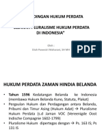 Sejarah Pluralisme HK Perdata Di Indonesia Diah P Maharani