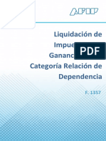 Liquidación Impuesto Ganancias 4ta Categoría