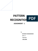 Pattern Recoginition Assignment - 1 PDF