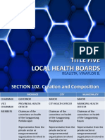 Title Five Local Health Boards: Realista, Vinaflor B