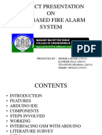 Project Presentation ON GSM Based Fire Alarm System