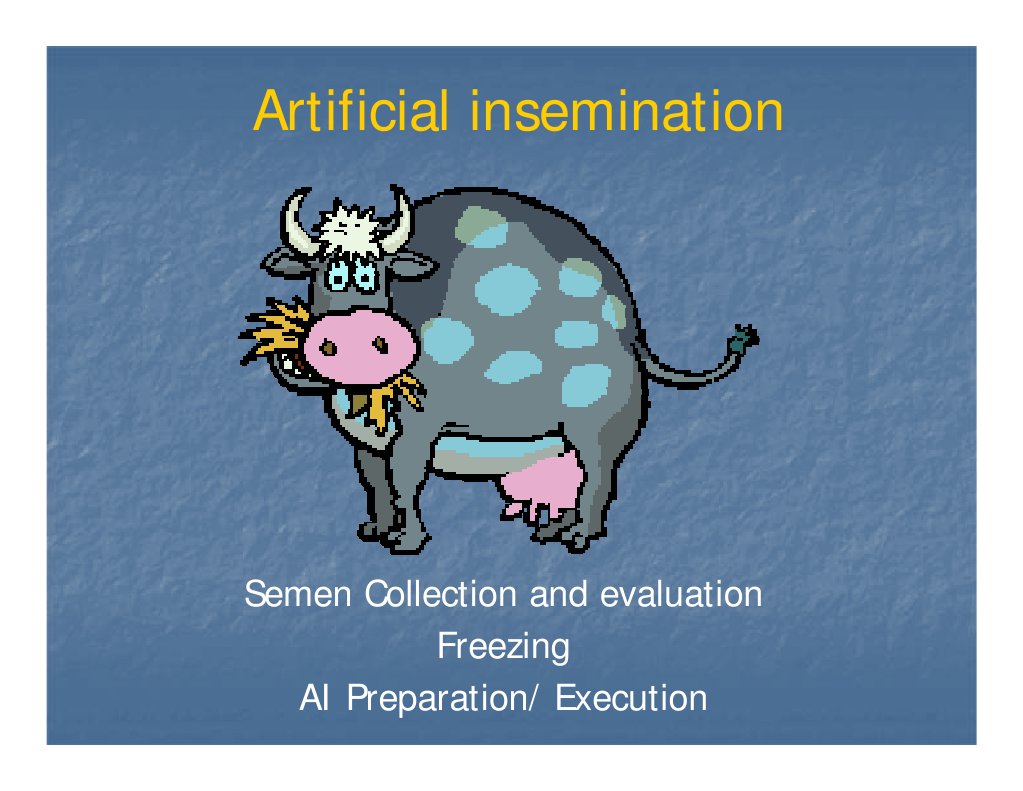 Artificial Insemination PDF Semen Ejaculation