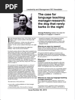 G. Pickering - ELT Manager Research Article