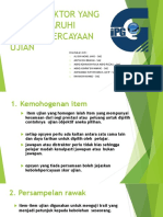 Faktor Kebolehpercayaan Ujian