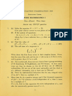 1955 AL Pure Mathematics Paper 1, 2