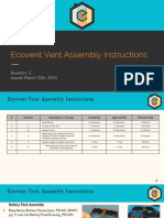Ecovent Vent Assembly Instructions: Revision: E Issued: March 31th, 2016