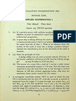 1963 AL Applied Mathematics Paper 1, 2