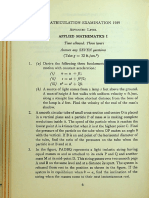 1959 AL Applied Mathematics Paper 1, 2