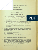1957 AL Applied Mathematics Paper 1, 2