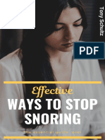 Effective Ways To Stop Snoring