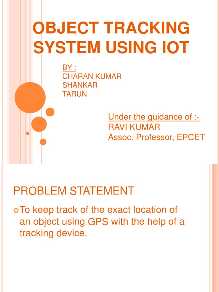 IoT-Based Object Tracking System | PDF | Science & Mathematics | Computers