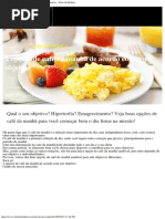 2 Opções de Café Da Manhã de Acordo Com Seu Objetivo