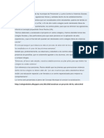 En El Marco Del Proyecto de Ley Municipal de Prevención y Lucha Contra La Violencia Escolar