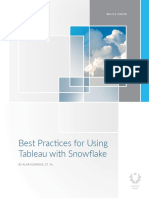Best Practices For Using Tableau With Snowflake