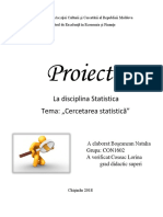 Proiect Statistică