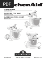 KitchenAid 93475 KSM160 Artisan Stand Mixer User Manual