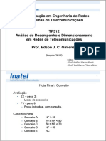 Análise de Desempenho em Redes de Telecomunicações