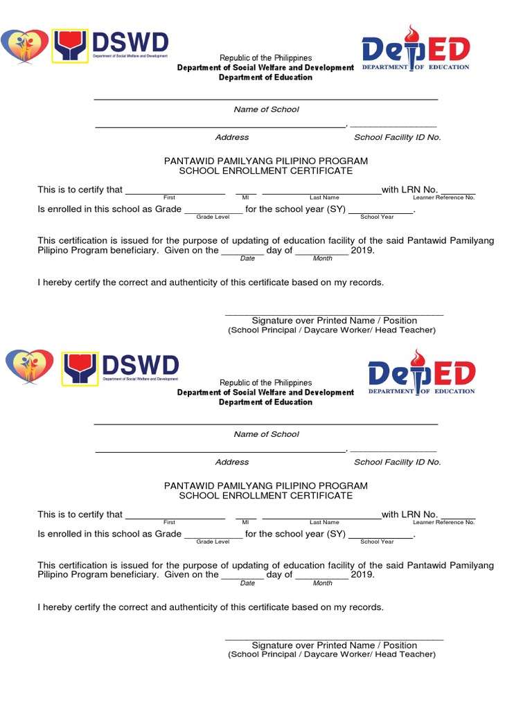 2019 school certificate pdf pdf government schools