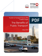 The Benefits of Public Transport: Tourism & Transport Forum (TTF) Position Paper